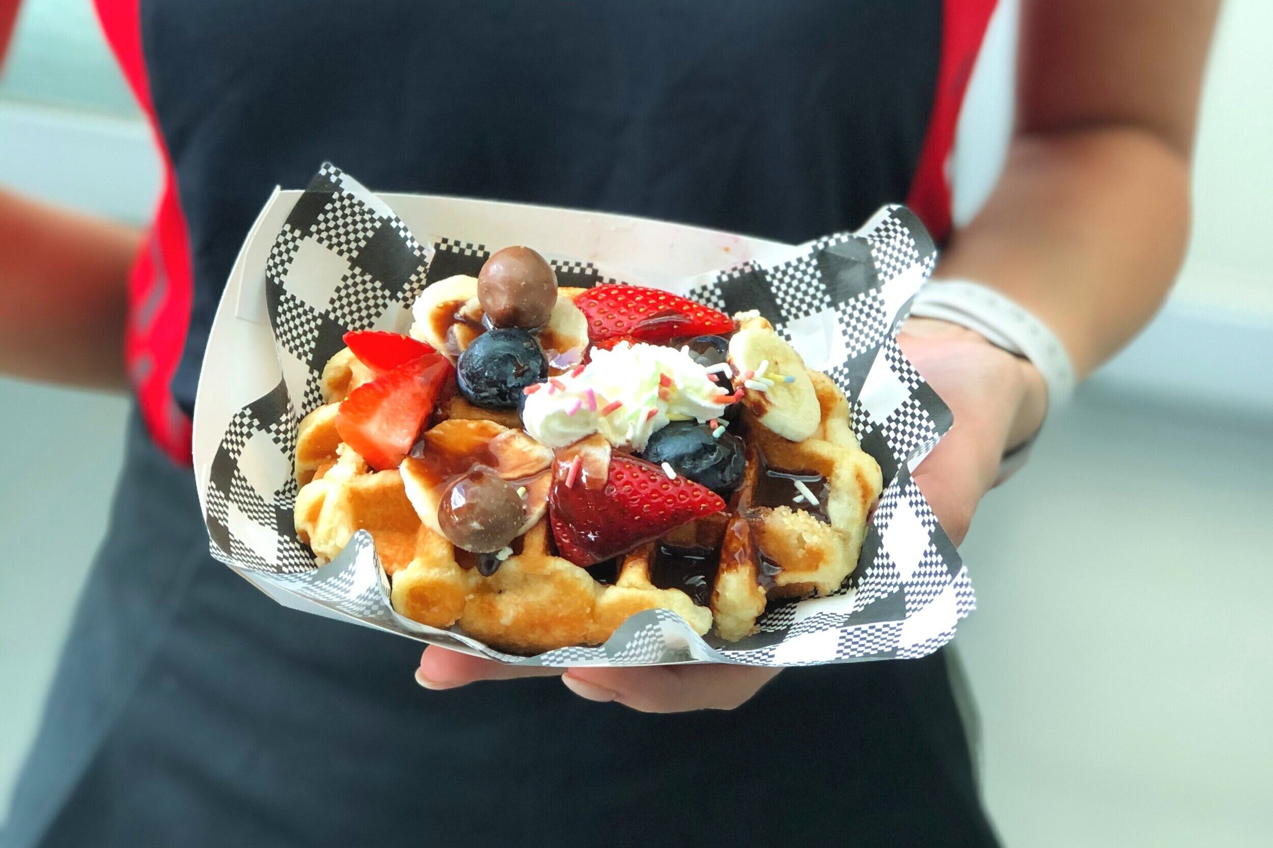 loaded waffles